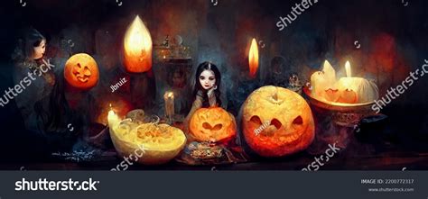 Halloween Celebration Party Illustration Wallpaper Background Stock ...