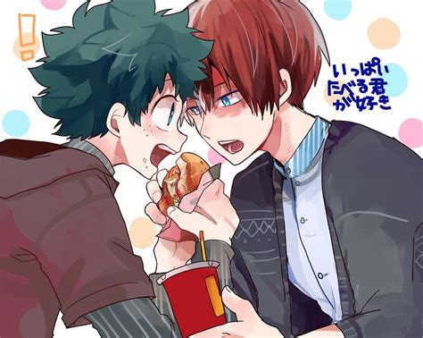 Todoroki Shouto × Midoriya Izuku Hero Boku No Hero Academia My Hero Academia