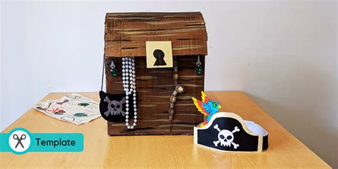 Cardboard Treasure Chest | Pirate Crafts (Teacher-Made)