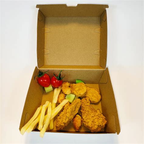 Disposable Lunch Packaging Burger Box Kraft Paper Food Container