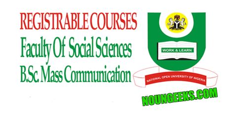 Noun Mass Communication School Fees Noungeeks