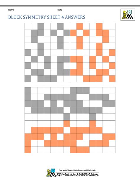 Symmetry Worksheet