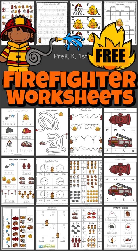 Firefighter Worksheets