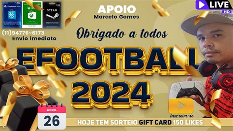 Sextou Gameplay Dream Team E Sorteios Gift Card Efootball Ao