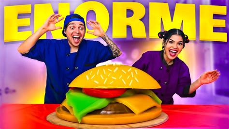 HACIENDO LA HAMBURGUESA DE GOMITA MÁS GRANDE DEL MUNDO GIANT GUMMY