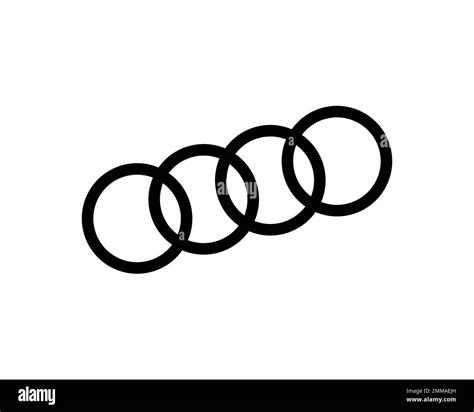 Audi, rotated, white background, logo, brand name Stock Photo - Alamy