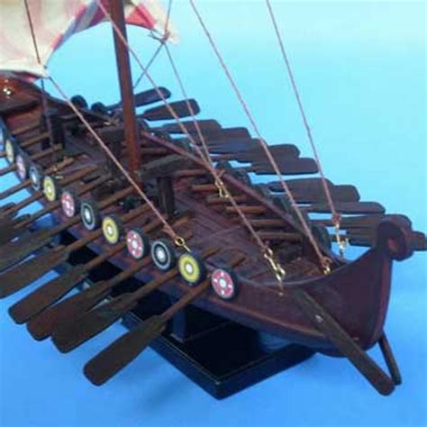 Drakkar Viking Ship Model 14" - Viking Shield