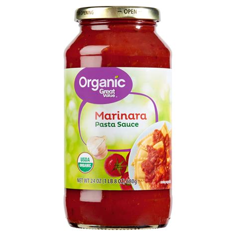 Great Value Organic Marinara Pasta Sauce Oz Walmart