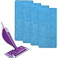 4 Remplacement Lingettes Reutilisable Pour Swiffer WetJet Spray Balais