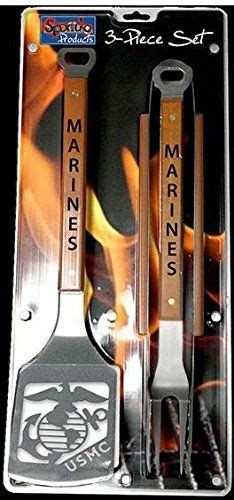 Sportula 3 Piece Stainless Steel Bbq Set Usmc Globe And Anchor Click