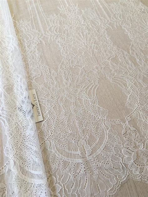 Off White Lace Fabric Chantilly Lace French Lace Bridal Lace Fabric