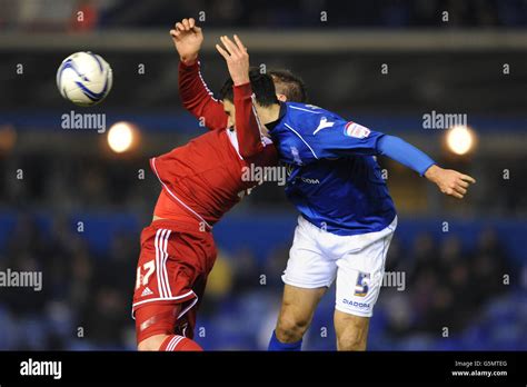 Birmingham City S Pablo Ibanez And Middlesbrough S Lukas Jutkiewicz