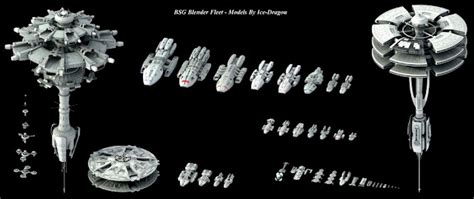 Seduced by the New...: Ships of Battlestar Galactica