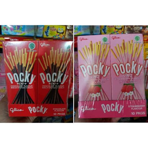 Jual Biskuit Stick Pocky Mini Coklat Dan Strawberry Glico Pocky Pack