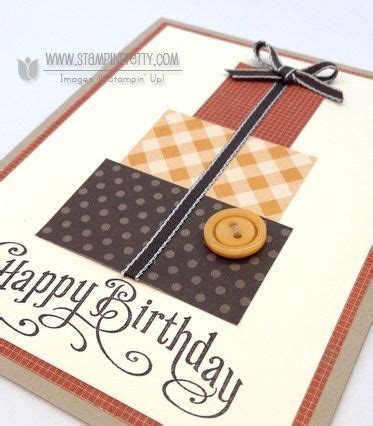 Stampin Up Perfectly Penned Happy Birthday Card Masculine Birthday