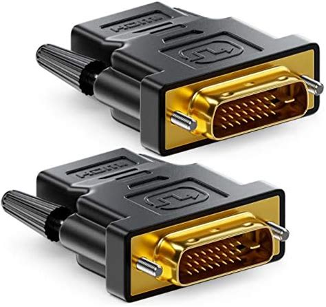 Deleycon Hdmi Zu Dvi Adapter Hdmi Buchse Zu Dvi Stecker X