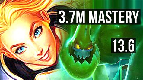 LUX Jinx Vs ZAC Draven SUP 3 7M Mastery 1300 Games