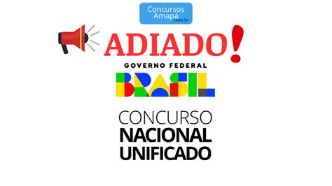 Governo Federal Decide Adiar As Provas Do Concurso Nacional Unificado