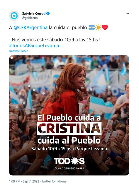 El Frente De Todos Retoma La Agenda De Actos En Defensa De Cristina