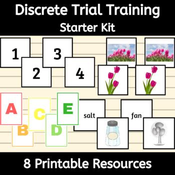 Discrete Trial Training Starter Kit Aba Therapy Bundle By Alldayaba