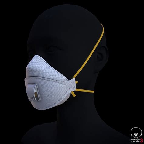 3d Model Ffp3 N95 Covid Mask Vr Ar Low Poly Cgtrader