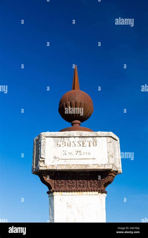 The Montarrenti Column Is A Road Sign Built By Leopold Ii Grand