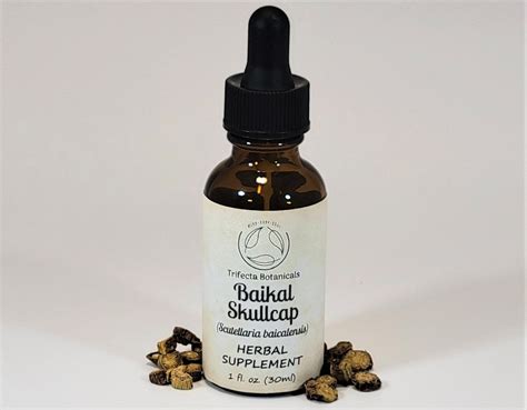 Baikal Skullcap Herbal Supplement 1 3 Dried Root Liquid Etsy