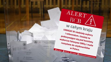 Wybory w Polsce RCB ostrzega przed fałszywymi SMS ami Wiadomości