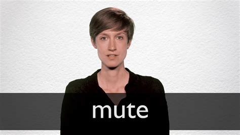 How to pronounce MUTE in British English - YouTube