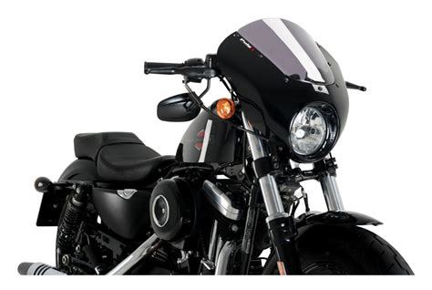 Puig Dark Night Semi Fairing Harley Davidson Sportster Forty Eight