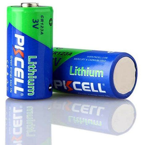 1 Batterie CR123A Lithium 3V PKCell