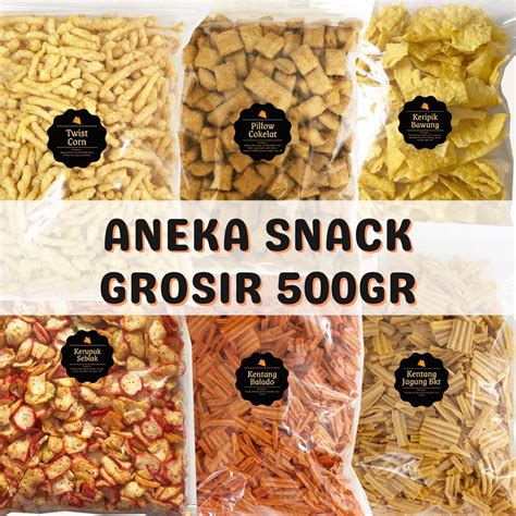 Jual [kenz Snacks] Aneka Snack 500 Gram Grosir Kiloan Cemilan Camilan Bal Grosiran Snack