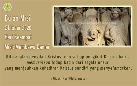 Misi Membawa Damai Situs Resmi Biro Nasional Karya Kepausan Indonesia