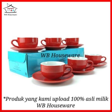 Jual Cangkir Tatak Warna Putih Pasang Cangkir Gelas Kopi Tea Set