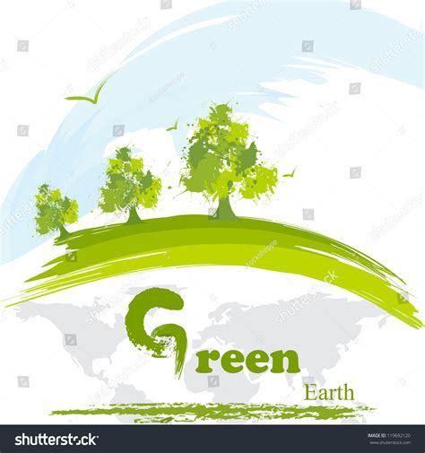 Vector Illustration Showing Green Environment Stock Vector (Royalty Free) 119692120 | Shutterstock