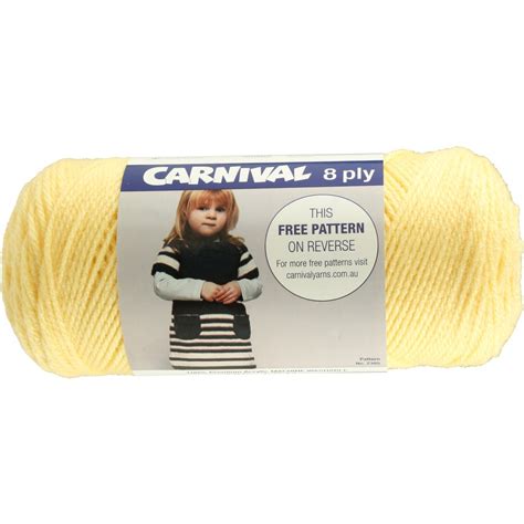 Carnival 8 Ply 271 Metre Acrylic Yarn 100g 150 Butterscotch Big W