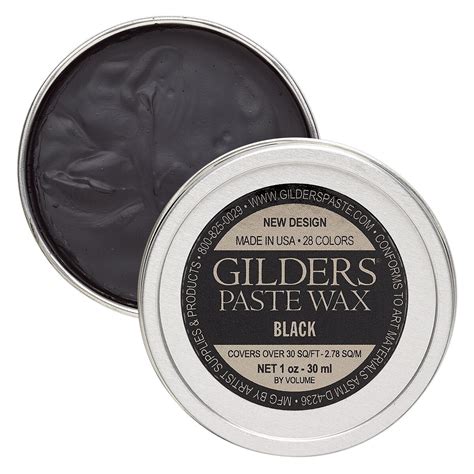 Wax Paste Gilders Paste Black Sold Per 1 Ounce Canister Fire