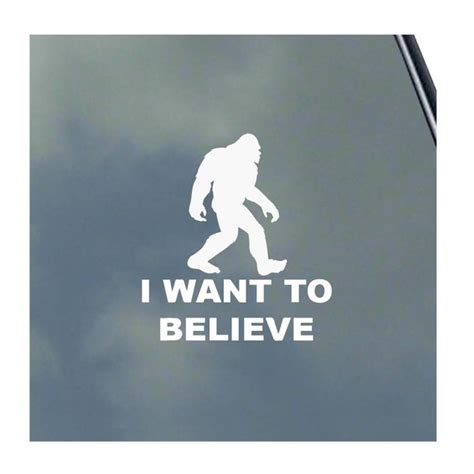 I Believe Sasquatch Sticker Etsy