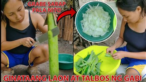 Nagluto Kami Ng Ginataang Laon At Talbos Ng Gabi Sa Bukid Grabe