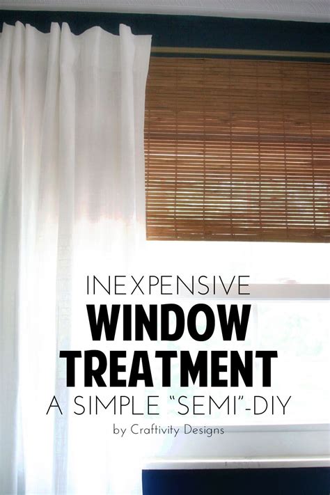 Faux Bamboo Blinds A Semi Diy Diy Window Treatments Bedroom