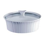 French White Ounce Baking Dish With Lid Corningware