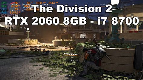 The Division 2 RTX 2060 Super 8GB I7 8700 1080p Ultra Preset