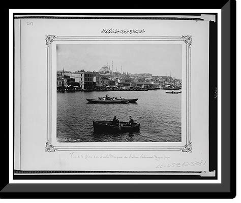 Historic Framed Print View of the Süleymaniye Camii mosque from the