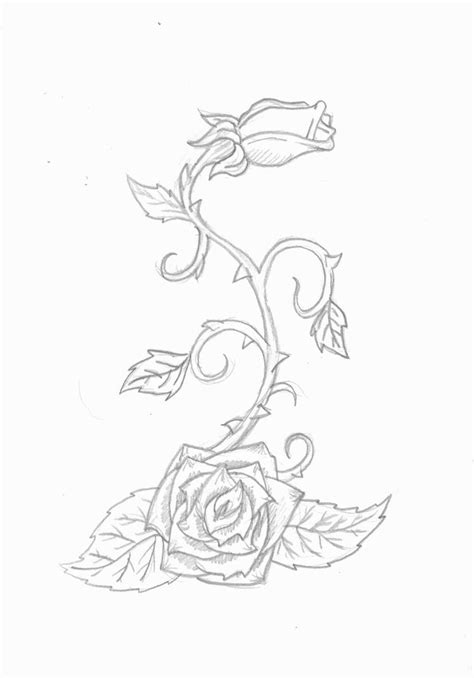 Rose vine tattoo by InfiniteDamnation on DeviantArt