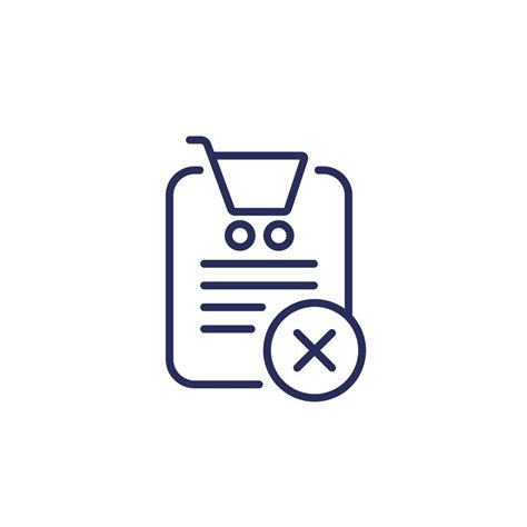 failed order  icon  vector art  vecteezy