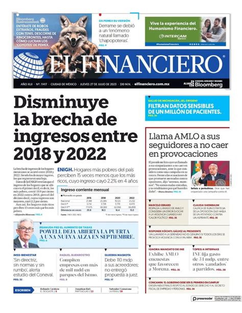 Portadas Nacionales Julio Pdf Descarga Gratuita