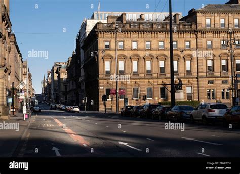 George Square In Glasgow During The Covid 19 Lockdown Stock Photo Alamy