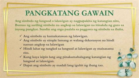 Mga Simbolo At Sagisag Na Nagpapakilala Sa Ibat Ibang Lalawigan Pptx