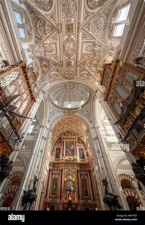 Vaulted ceiling and chancel Mezquita Catedral de Córdoba or Cathedral