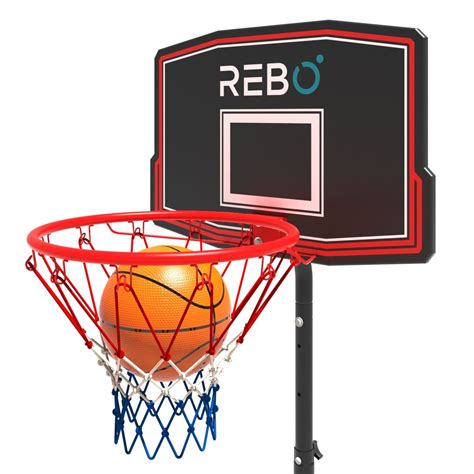 Rebo Portable Basketball Hoop with Adjustable Stand - Small